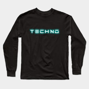 TECHNO NEON STYLE Long Sleeve T-Shirt